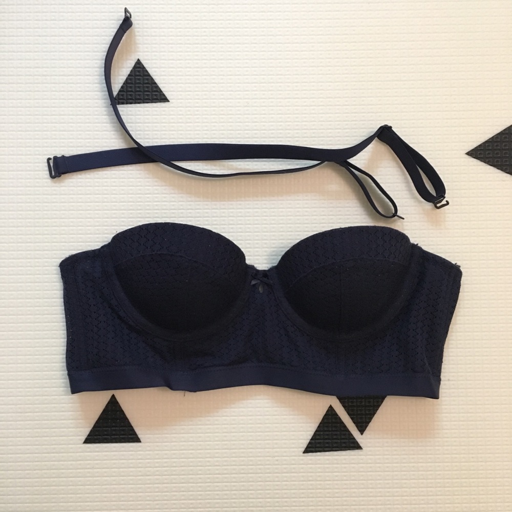 AE Navy color bandeau w/ attachable straps